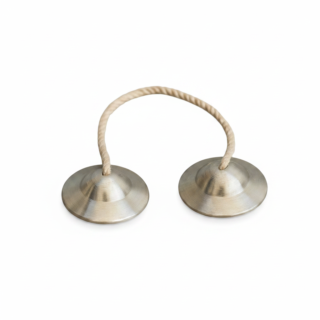 Bronze (Kansa) Manjeera – Traditional Pooja Cymbal