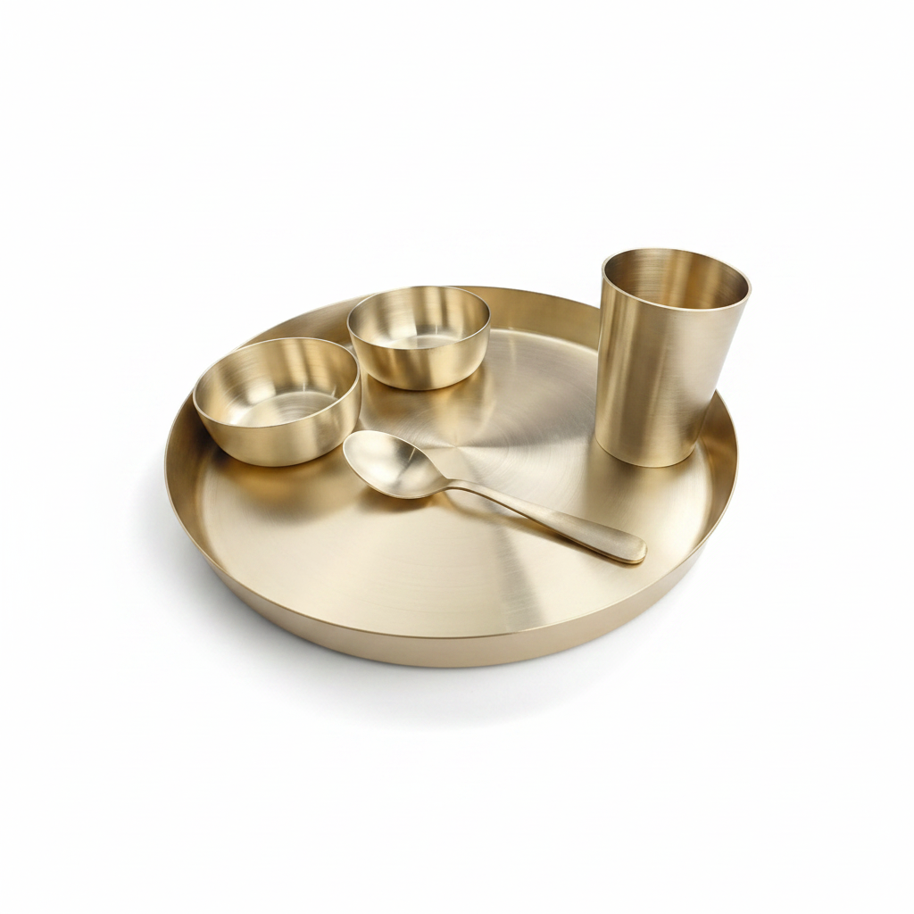 Kansa Meera Dinner Set – White Background