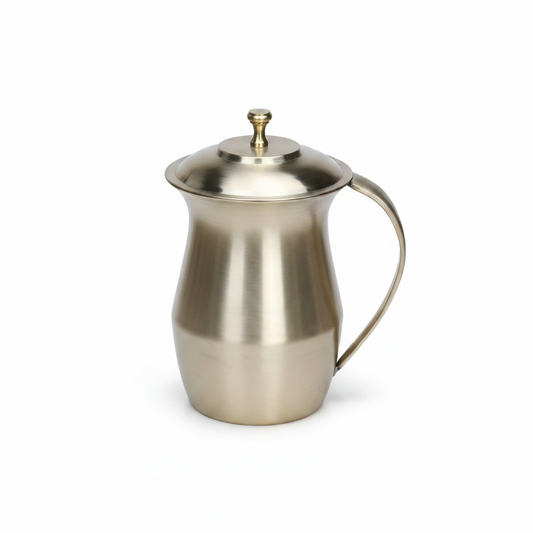 Bronze Kansa Water Jug with Lid | Ayurvedic Wellness Pitcher – Janak Bronze