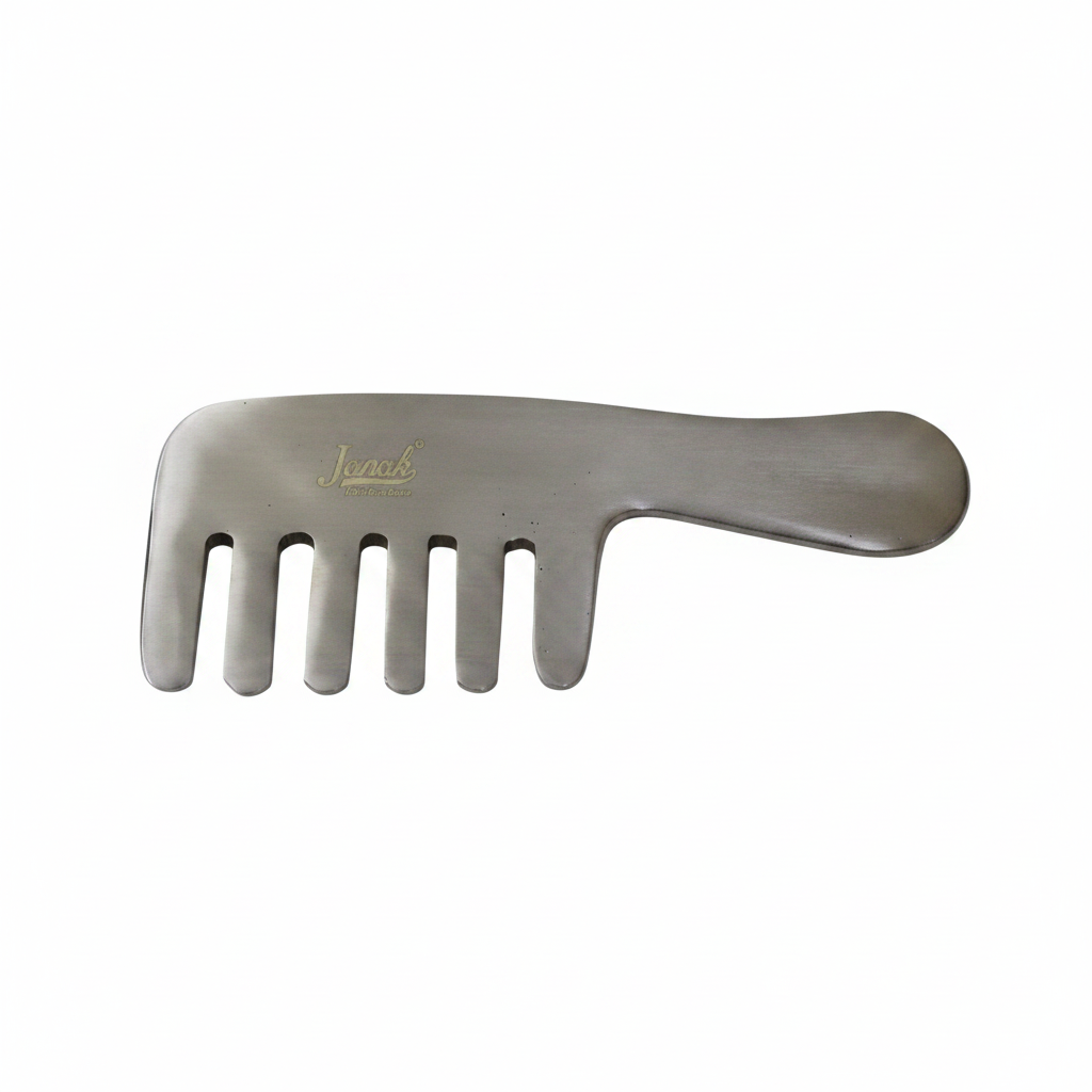 Bronze Kansa Comb – Handcrafted Pure Bell Metal Hair Comb | Janak Bronze