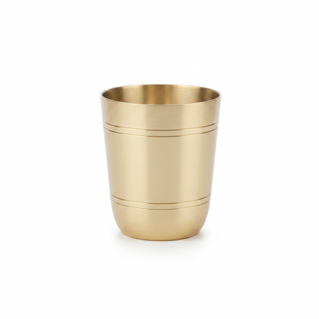 Bronze Kansa Joy Ringer Glass | Pure Kansa Engraved Drinking Glass | Handcrafted Ayurvedic Drinkware – Janak Bronze