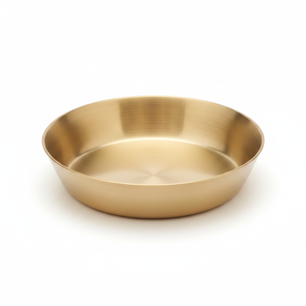 Bronze Kansa Thalki Serving Plate | 6 Inch | 250 ml | Ayurvedic Dining