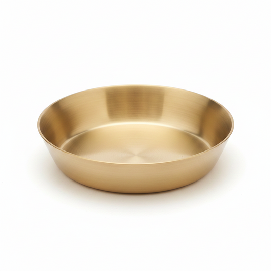 Bronze Kansa Thalki Serving Plate | 6 Inch | 250 ml | Ayurvedic Dining