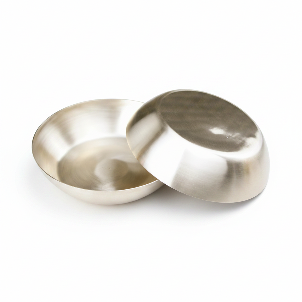 Bronze Kansa Flat Bottom Serving Bowl with Serving Spoon | Glossy & Matte Finish – Janak Bronze