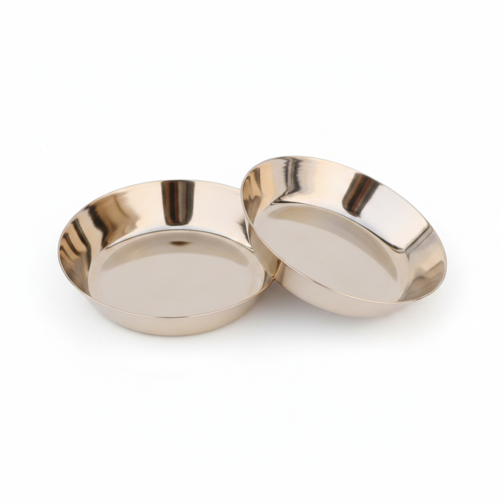 Kansa Bronze Bowls – White Studio Background