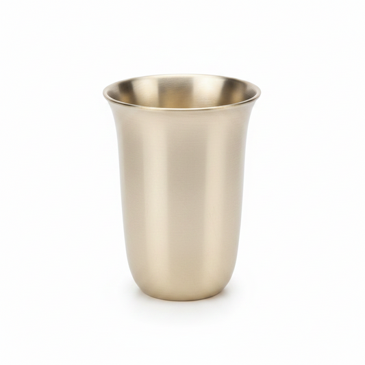Bronze Kansa Juicy Glass | Pure Kansa Drinking Glass 220ml | Handcrafted Ayurvedic Drinkware – Janak Bronze