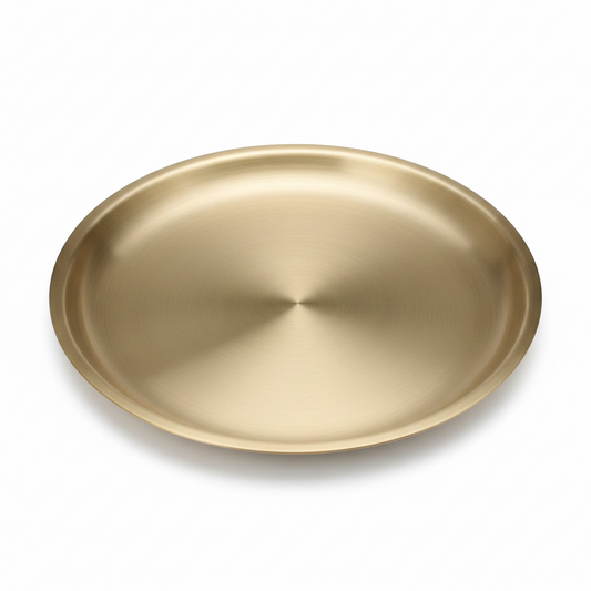 Bronze Kansa Plate | 100% Pure Food-Grade Bronze | ISO Certified & Lab Tested – Janak Bronze