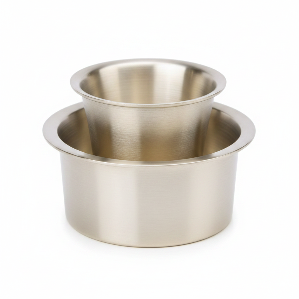 Bronze (Kansa) Coffee Dabara Set – Traditional South Indian Tumbler & Davara