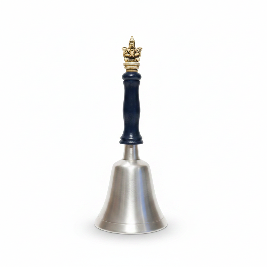 Janak Bronze Kansa Temple Bell | Garuda & Nandi Design | Pure Bronze Pooja Bell | Handcrafted in India