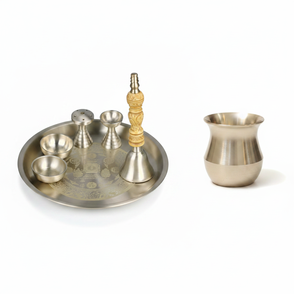 Pooja Set + Kansa Cup — Combined 1:1